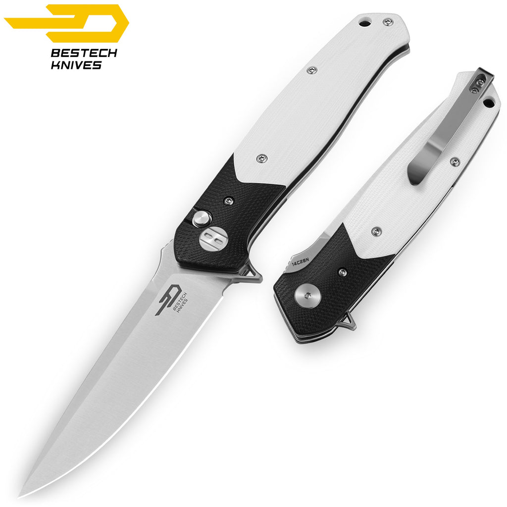 Bestech Navalha Swordfish Preto Branco G10 14C28N — foto 3