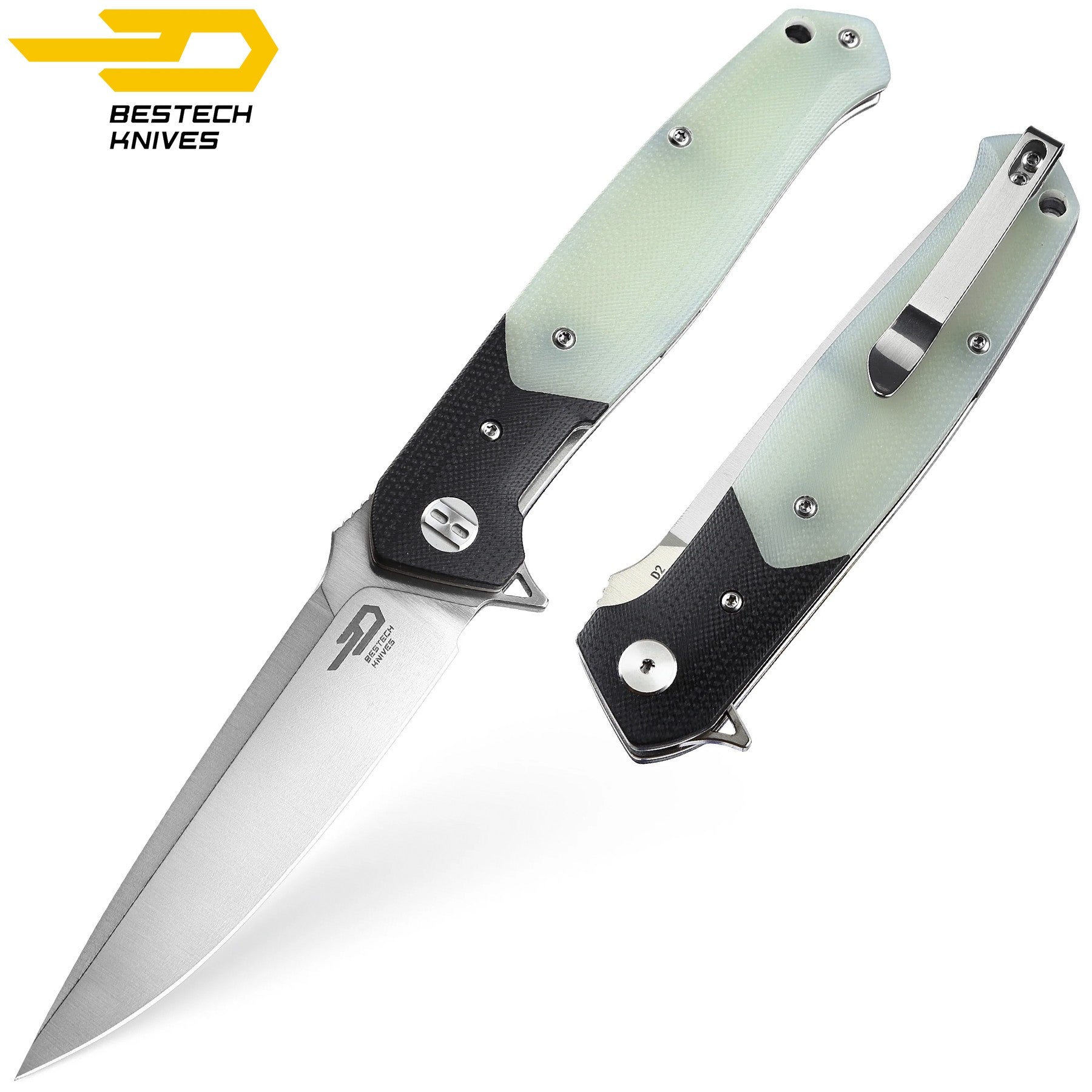 Bestech Navalha Swordfish Preto Jade G10 D2 — foto 4