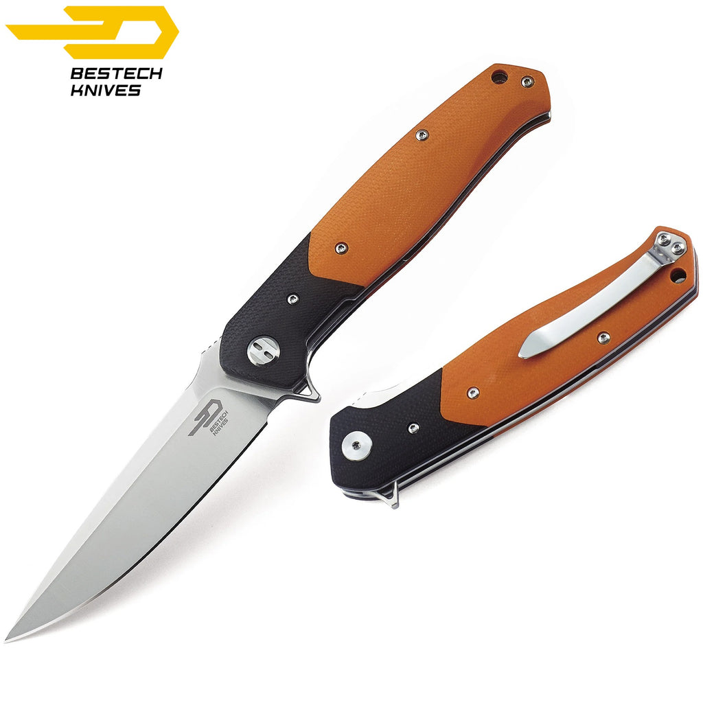 Bestech Navalha Swordfish Preto Laranja G10 D2 — foto 4