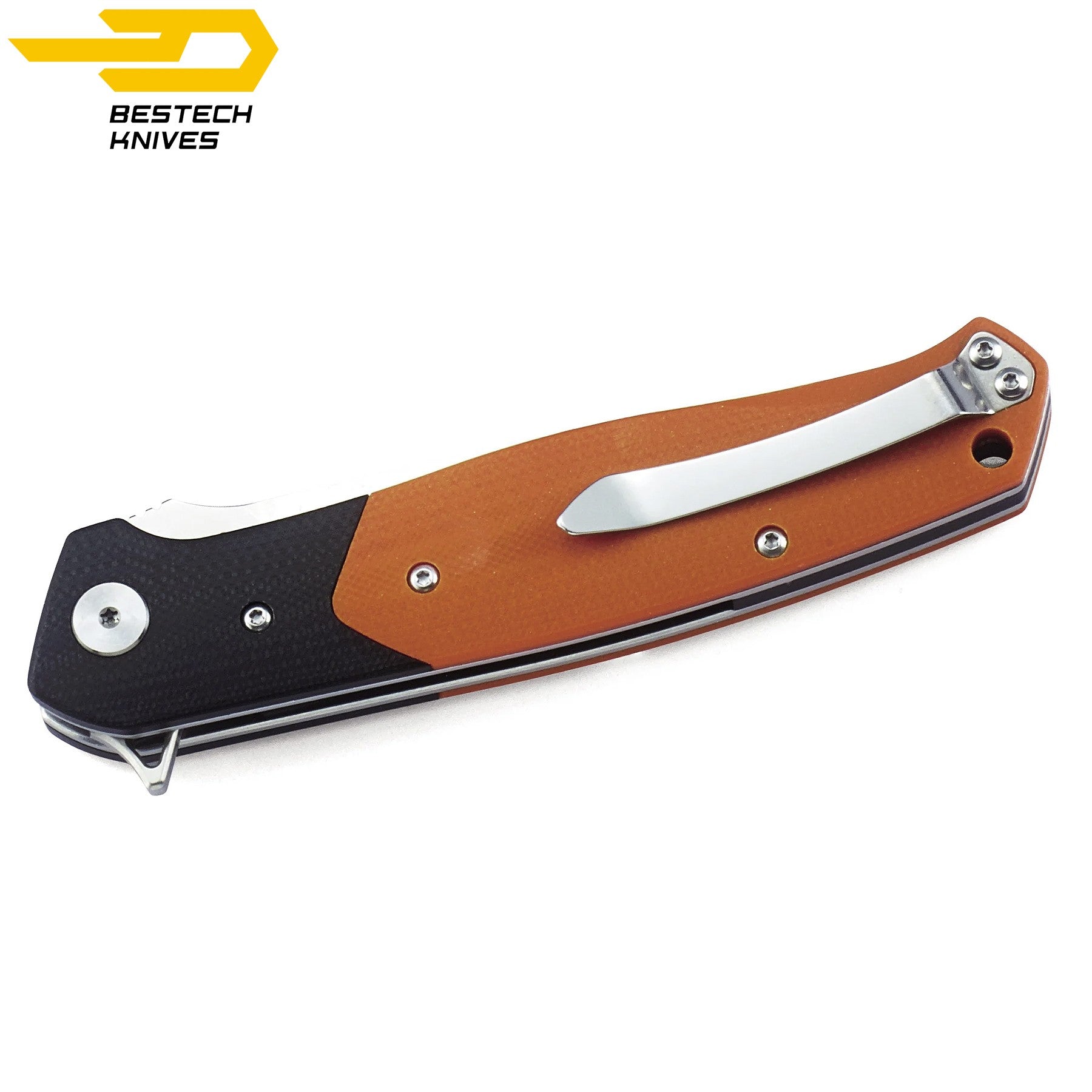 Bestech Navalha Swordfish Preto Laranja G10 D2 — foto 2