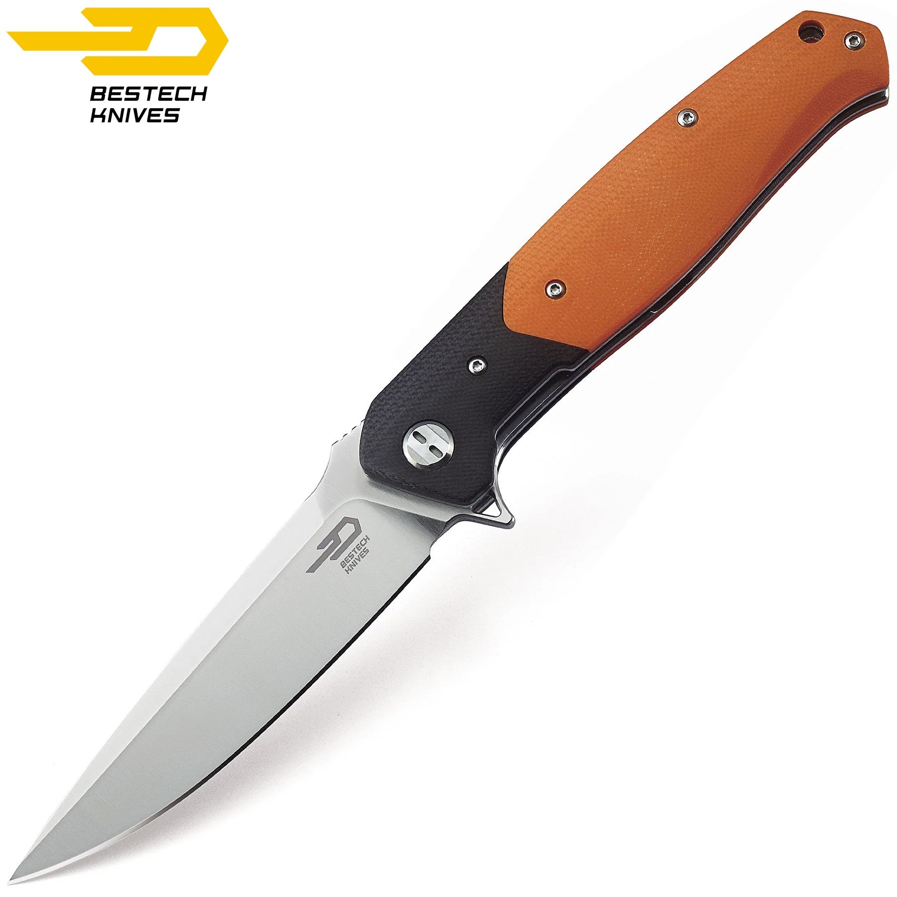 Bestech Navalha Swordfish Preto Laranja G10 D2