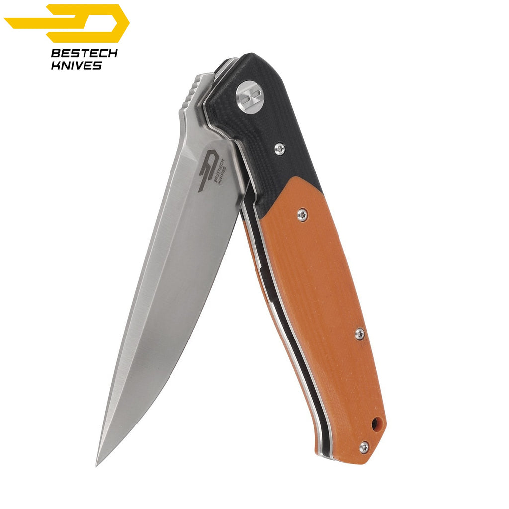Bestech Navalha Swordfish Preto Laranja G10 D2 — foto 3