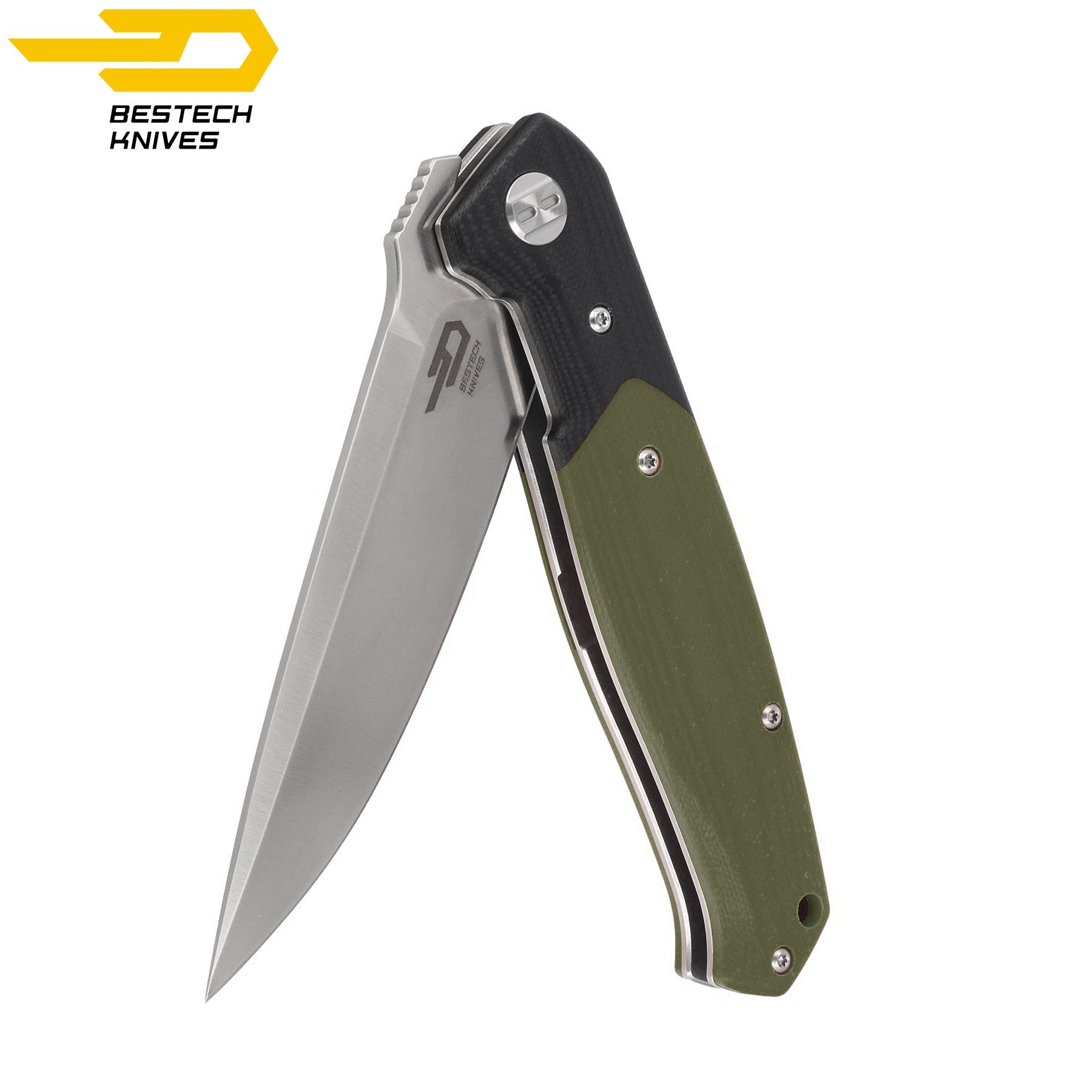 Bestech Navalha Swordfish Preto Verde G10 D2 — foto 3