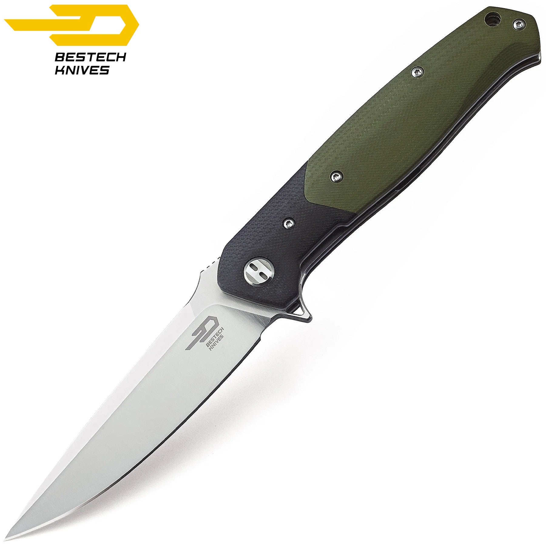 Bestech Navalha Swordfish Preto Verde G10 D2