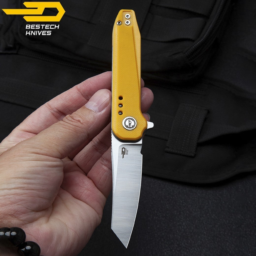 Bestech Navalha Syntax Amarelo G10 154CM — foto 5