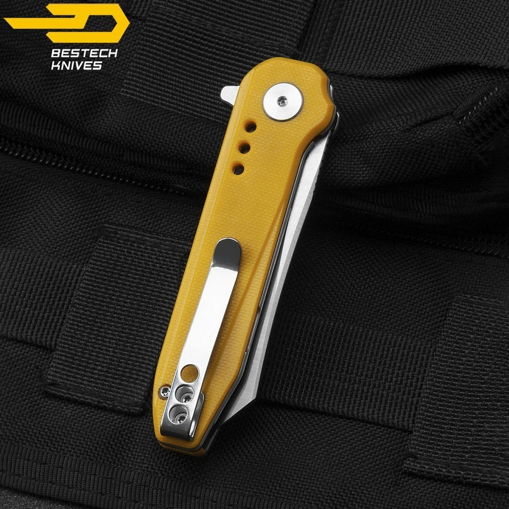 Bestech Navalha Syntax Amarelo G10 154CM — foto 9