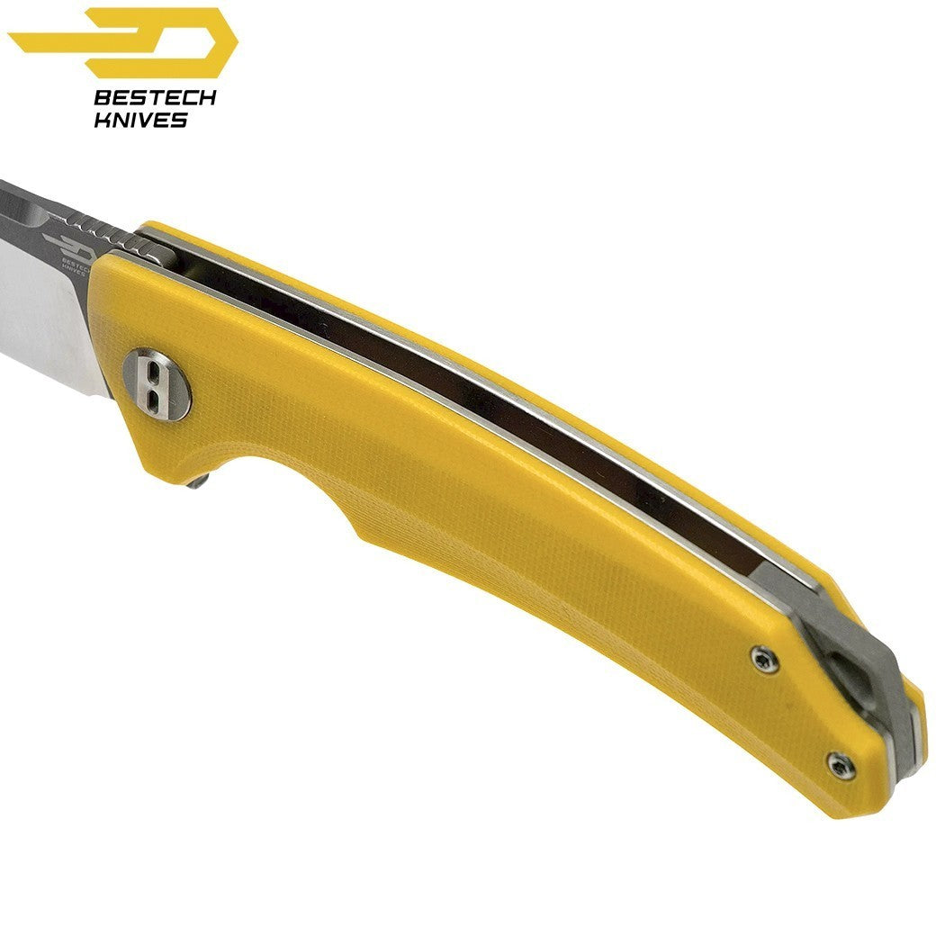 Bestech Navalha Texel Amarelo G10 D2 — foto 8