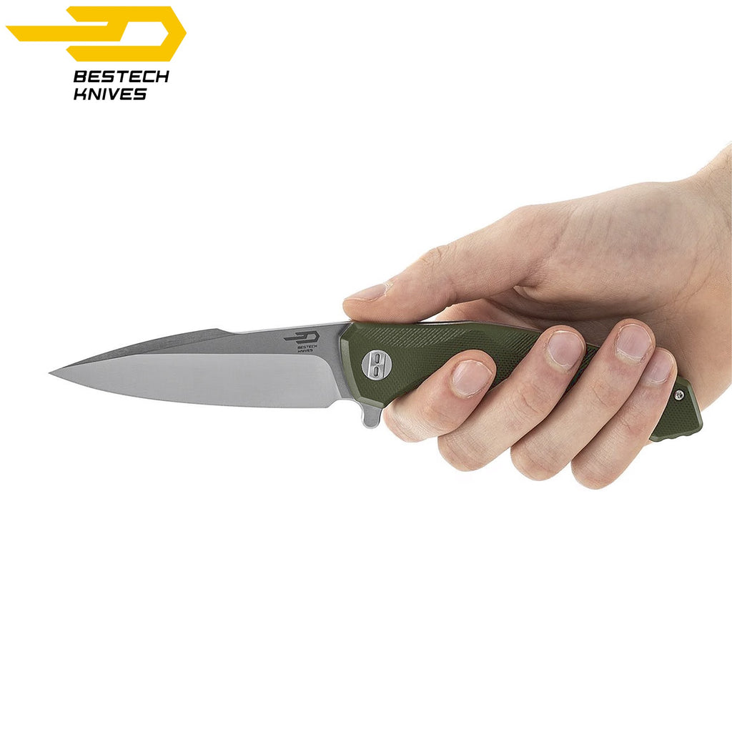 Bestech Navalha Warwolf Verde Tropa G10 D2 — foto 4
