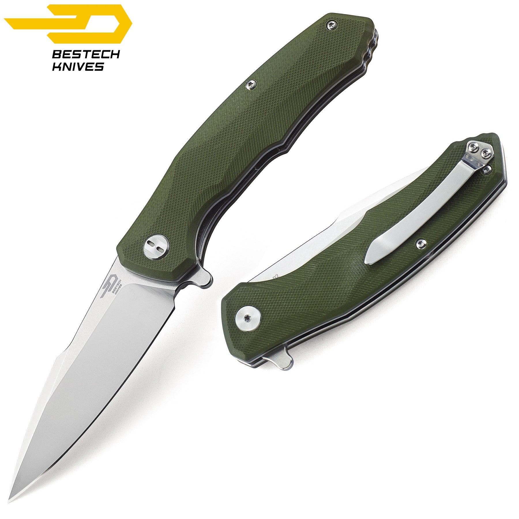 Bestech Navalha Warwolf Verde Tropa G10 D2 — foto 3