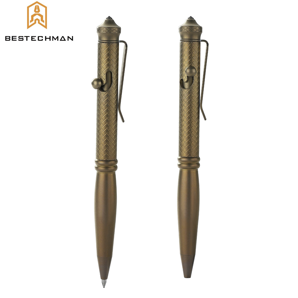 Bestechman Caneta Tatica Scribe Bronze Titanio Quebra Vidros — foto 3