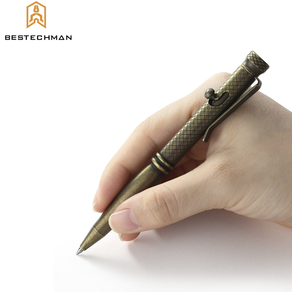 Bestechman Caneta Tatica Scribe Bronze Titanio Stonewash — foto 4