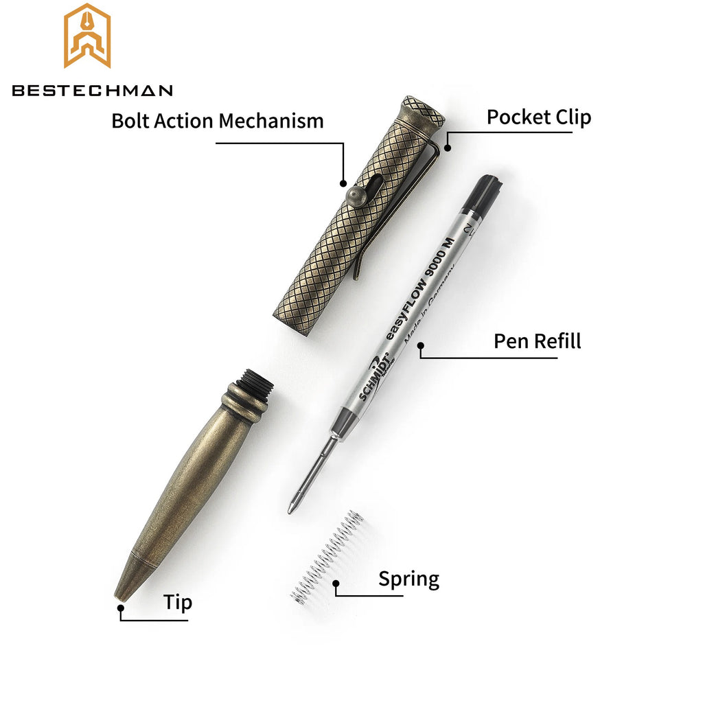 Bestechman Caneta Tatica Scribe Bronze Titanio Stonewash — foto 5