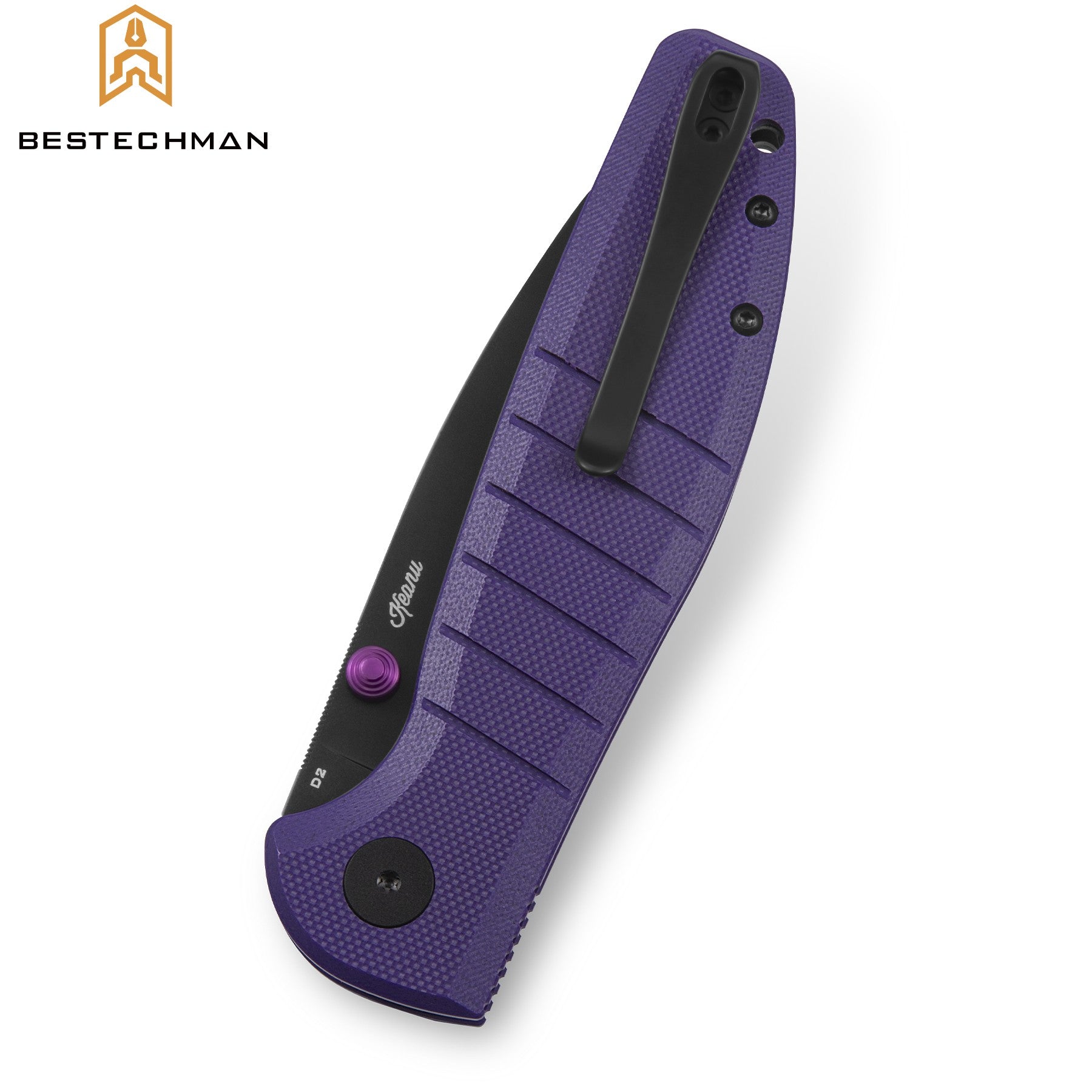 Bestechman Navalha Goodboy Púrpura G10 D2 PVD — foto 4