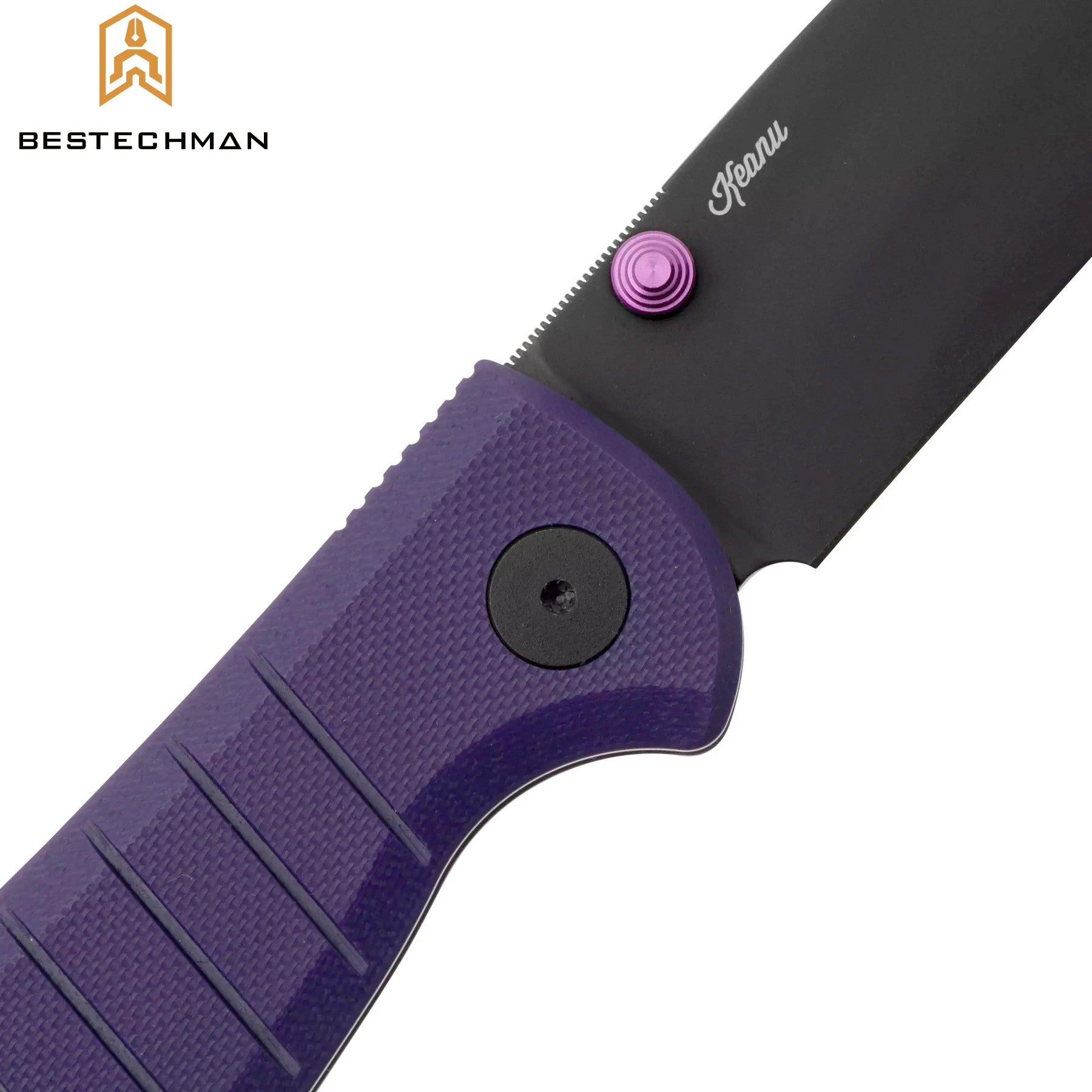 Bestechman Navalha Goodboy Púrpura G10 D2 PVD — foto 6