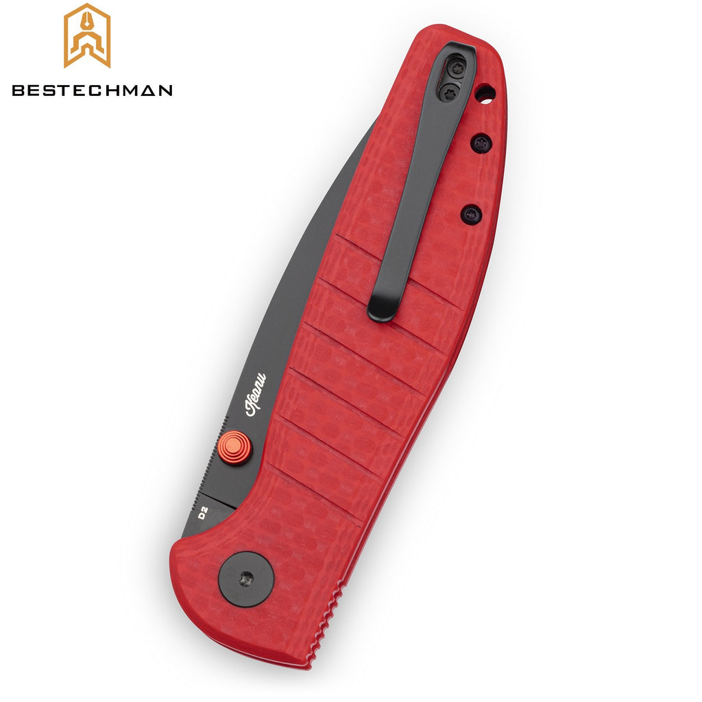 Bestechman Navalha Goodboy Vermelha G10 D2 PVD — foto 4