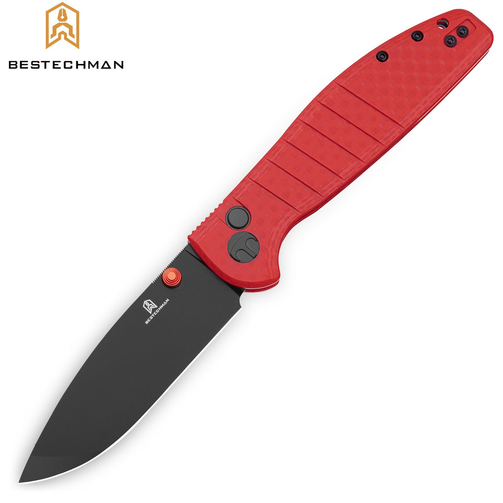 Bestechman Navalha Goodboy Vermelha G10 D2 PVD