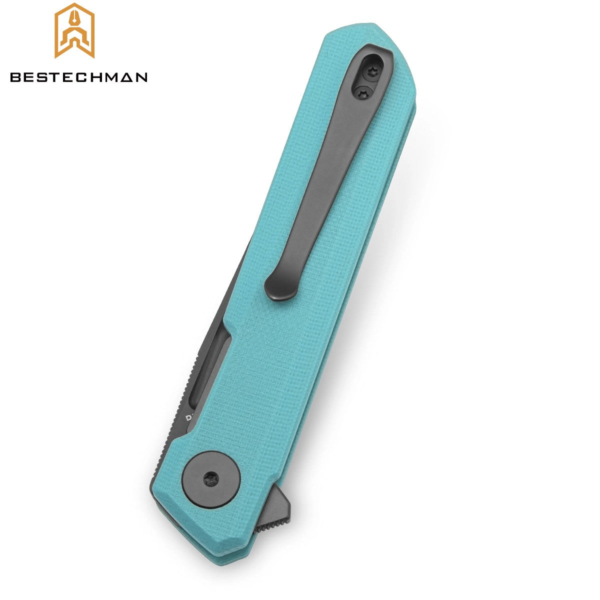 Bestechman Navalha Mini Dundee Azul Tiffany G10 D2 PVD — foto 4