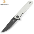 Bestechman Navalha Mini Dundee Branco G10 D2 PVD