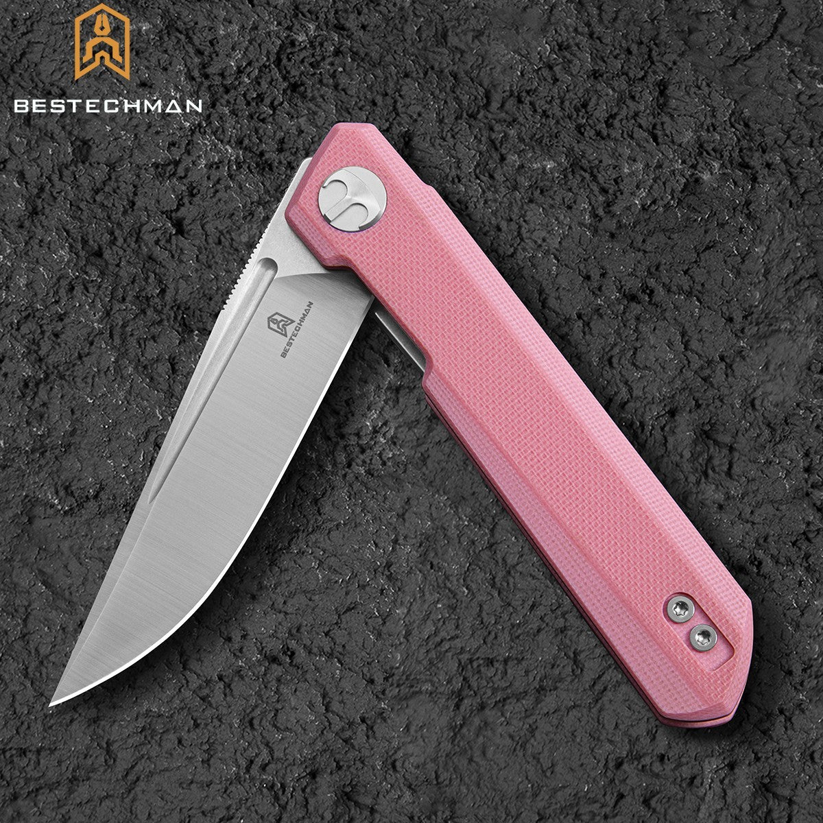 Bestechman Navalha Mini Dundee Rosa G10 D2 — foto 5
