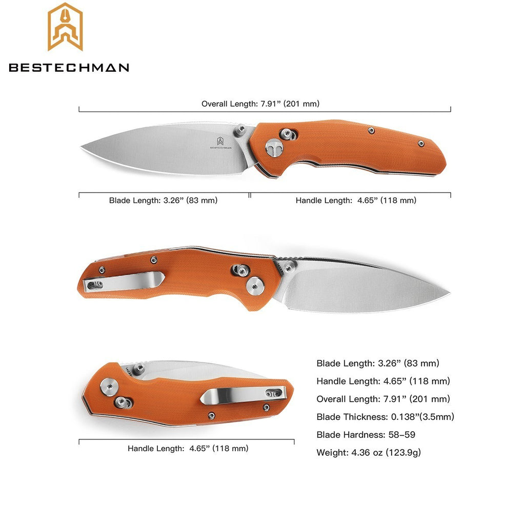 Bestechman Navalha Ronan Laranja G10 14C28N — foto 6