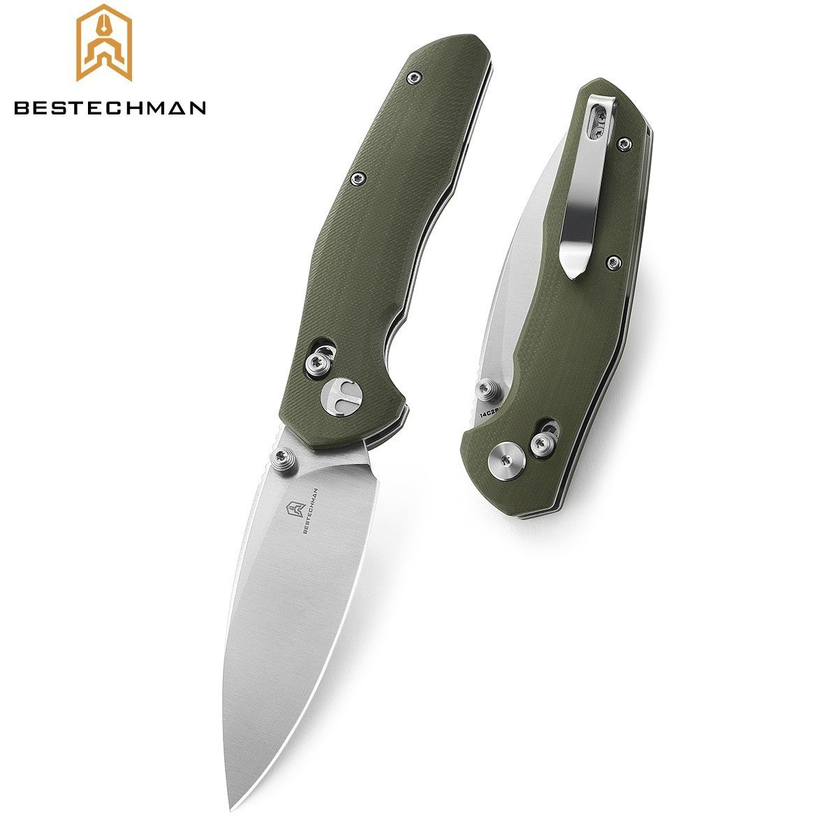 Bestechman Navalha Ronan Verde OD G10 14C28N — foto 4