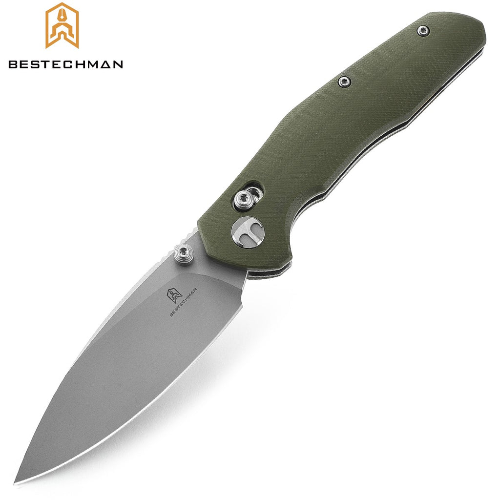 Bestechman Navalha Ronan Verde OD Stonewash  G10 14C28N