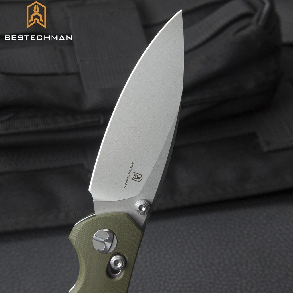 Bestechman Navalha Ronan Verde OD Stonewash  G10 14C28N — foto 9