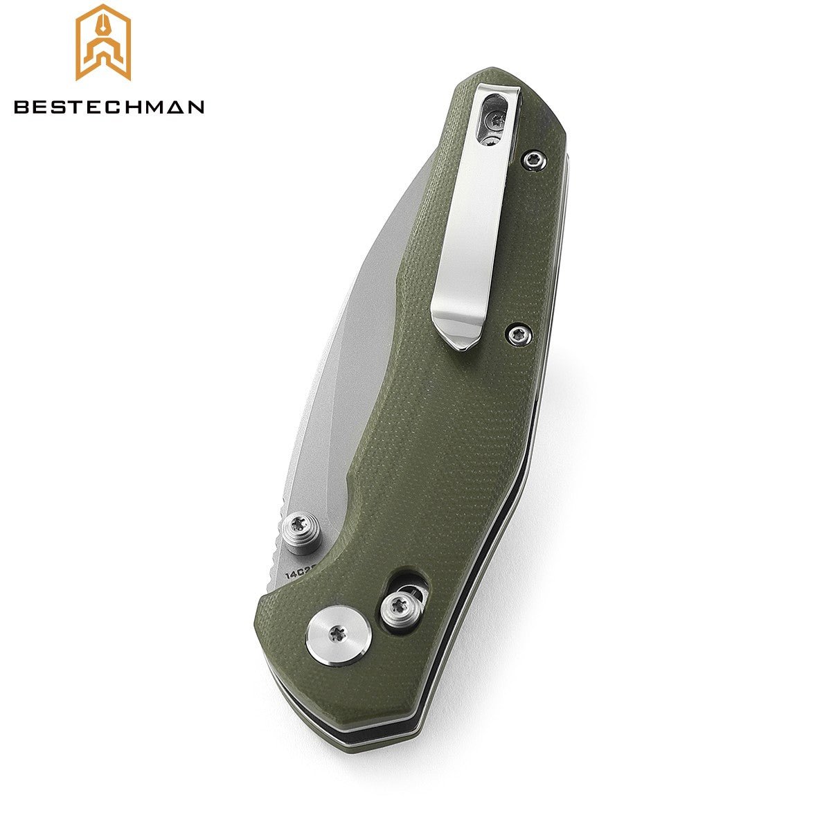 Bestechman Navalha Ronan Verde OD Stonewash  G10 14C28N — foto 2